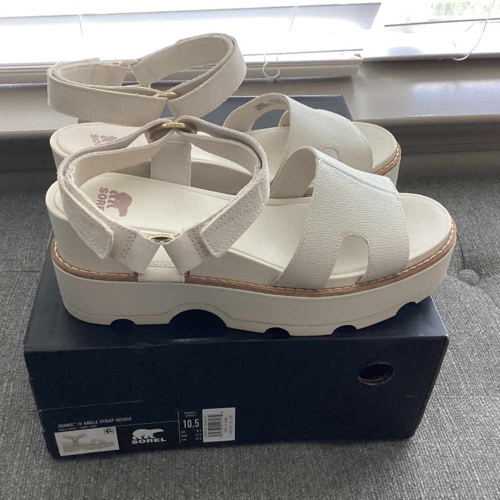 SOREL Joanie IV Ankle Strap Platform Wedge Sandal (Women) 10.5M